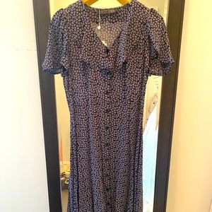 NWT Christy Dawn Button Front Dress, Size Large